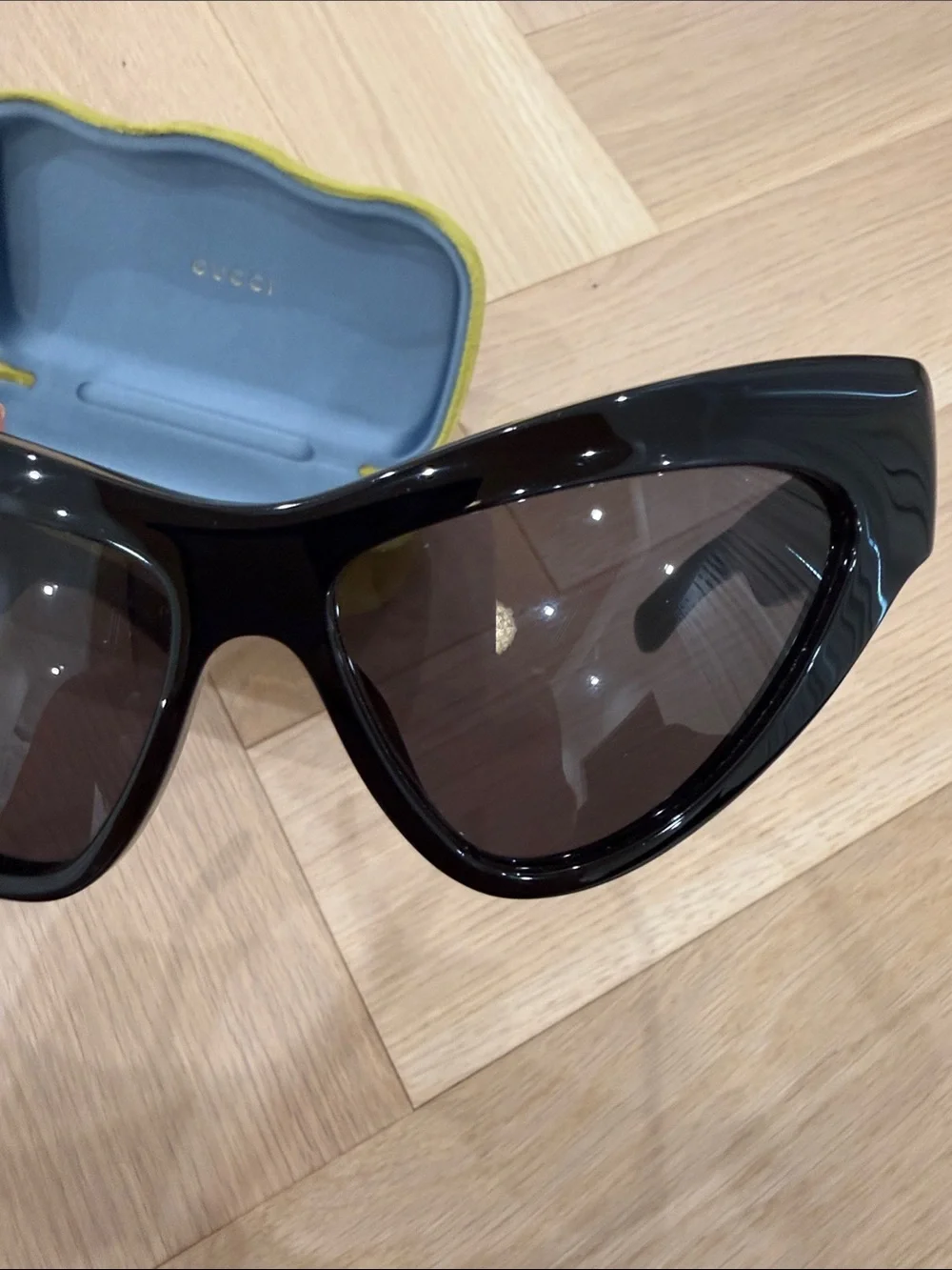 Gucci Black Cat-Eye Sunglasses